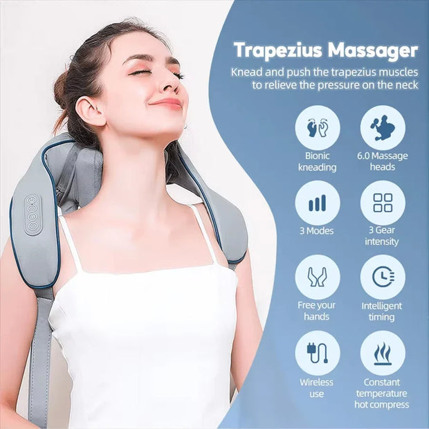 Hot Compress Massager Shoulder Neck