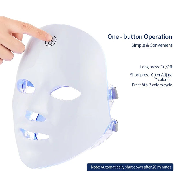 Rechargeable Facial LED Mask Colors