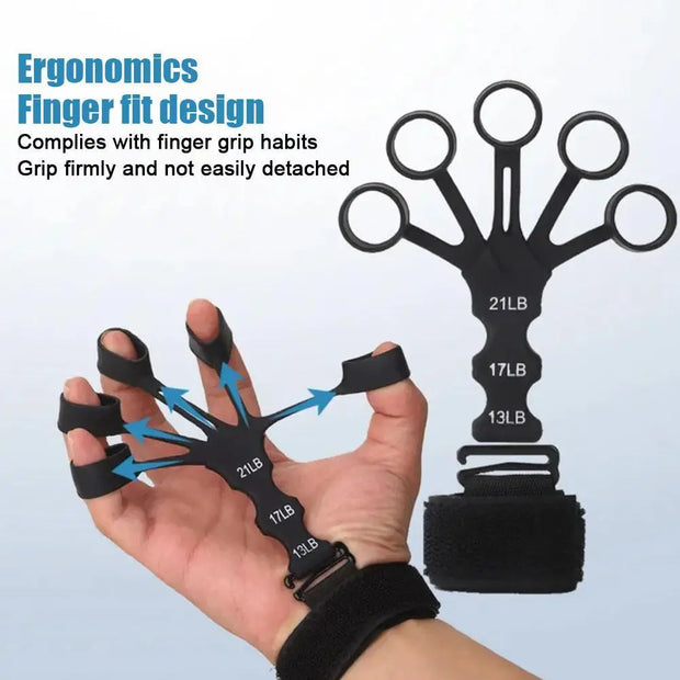 Hand Grip 5 Finger Exerciser Strength