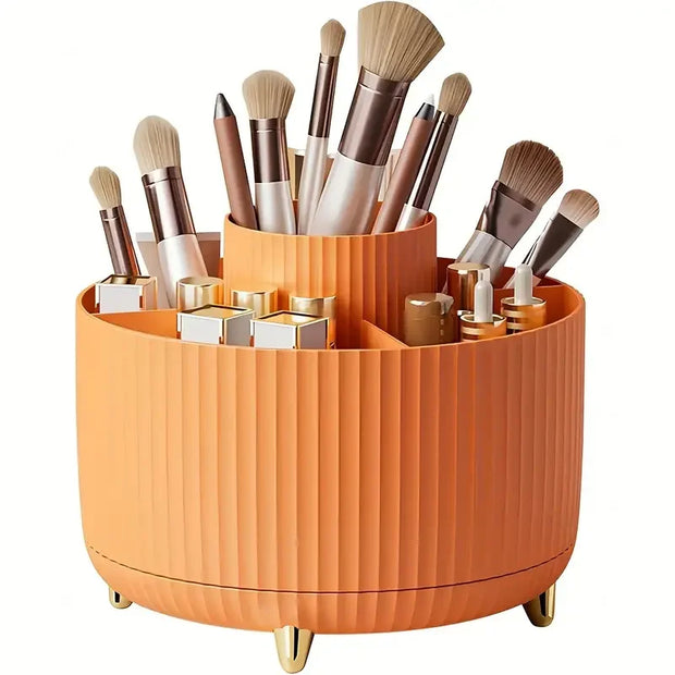 Rotating 5 Slot Makeup Brushes Holder