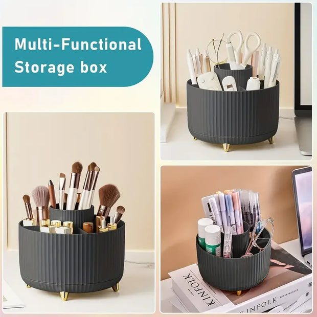 Rotating 5 Slot Makeup Brushes Holder