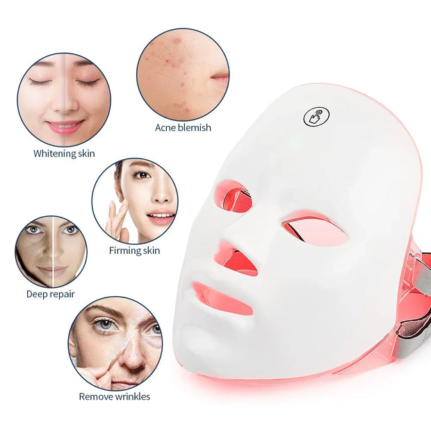 Rechargeable Facial LED Mask Colors